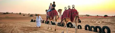 Visiting the Bedouin village and riding camels