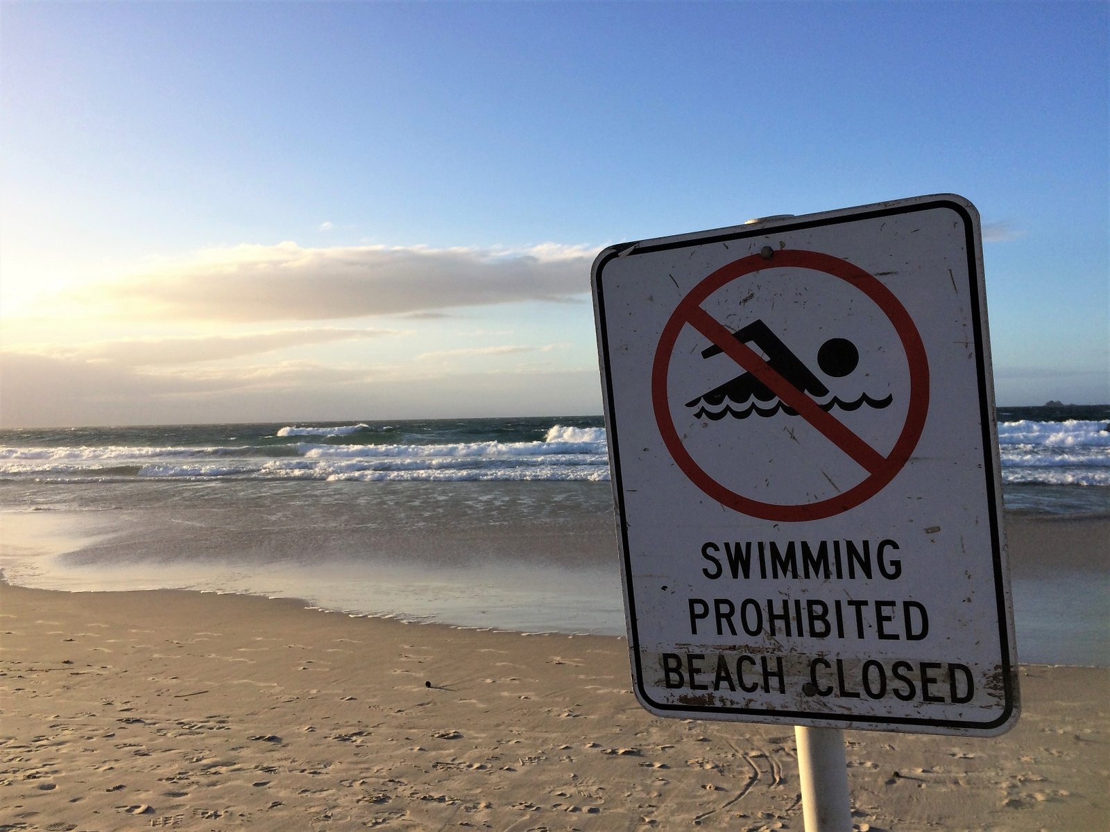 <p>Why is swimming prohibited in the sea and hotel swimming pools after sunset?</p>
